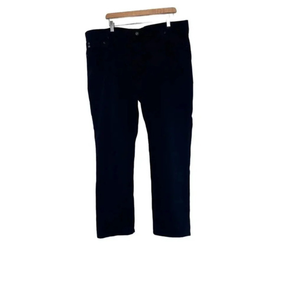 AG Adriano Goldschmied The Everett Pants 42x32 Black Slim Straight Stretch Denim